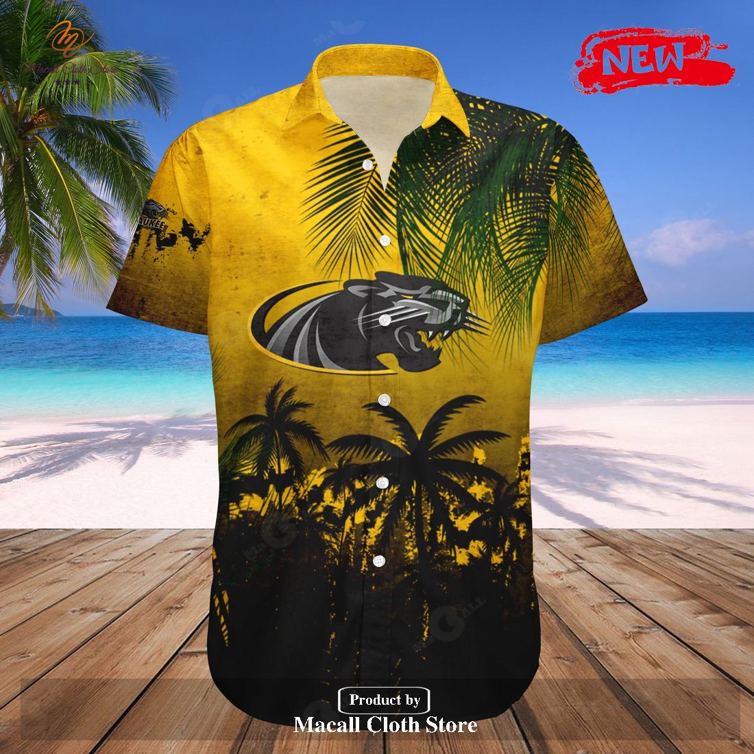 Wisconsin-Milwaukee Panthers NCAA Coconut Tree Tropical Grunge Hawaiian Shirt and Short Wisconsin-Milwaukee Panthers NCAA Coconut Tree Tropical Grunge Hawaiian Shirt and Short