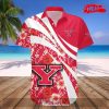 Youngstown State Penguins NCAA Grunge Polynesian Tattoo Design Hawaiian Shirt and Short