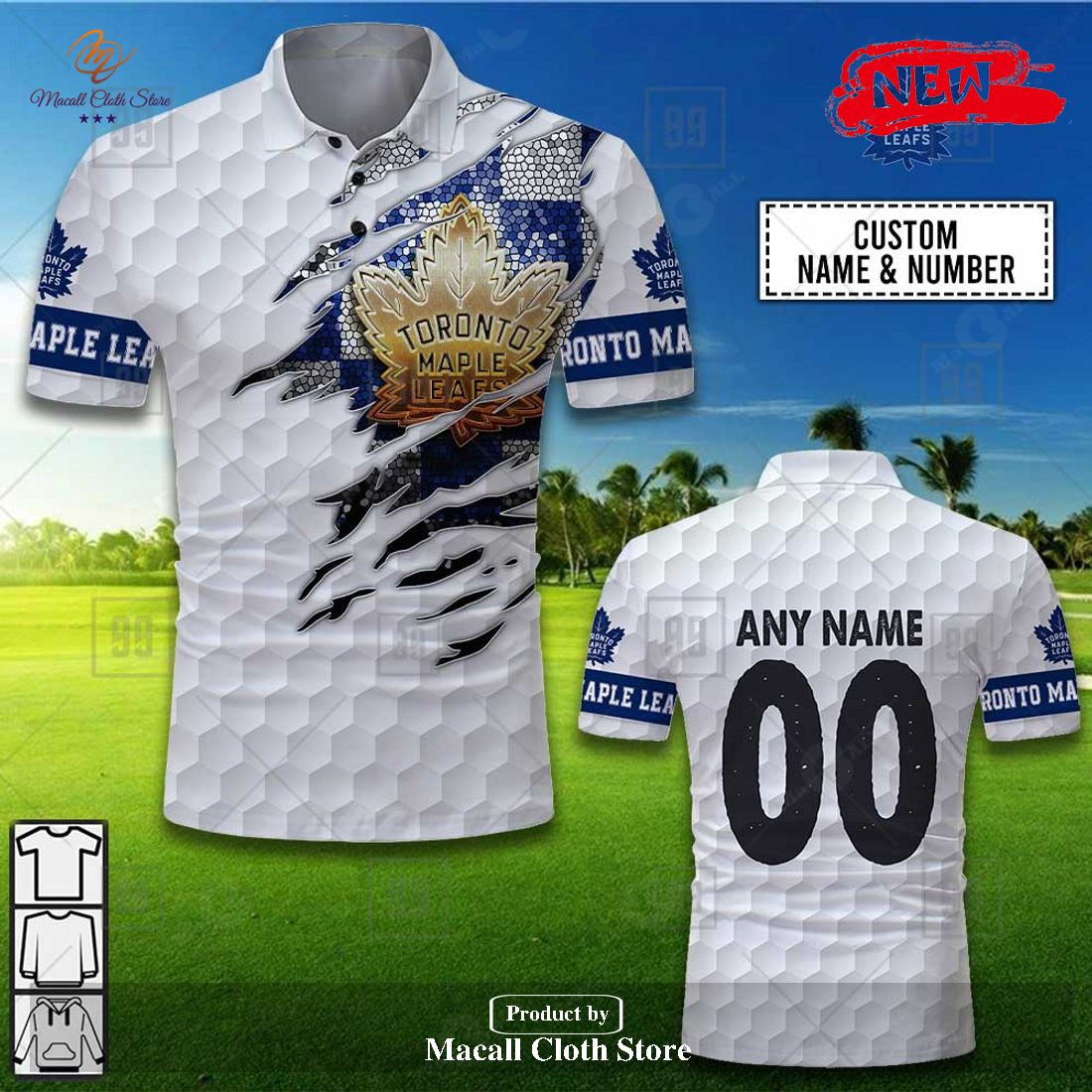 Personalized Golf Mix Design NHL Toronto Maple Leafs For Men Women Polo Shirt Personalized Golf Mix Design NHL Toronto Maple Leafs For Men Women Polo Shirt