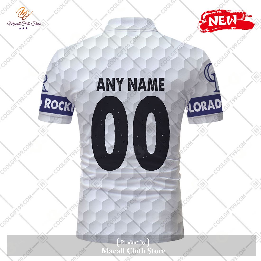 MLB Colorado Rockies Mix Jersey Personalized Style Polo Shirt