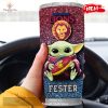 Personalized AFL Adelaide Crows Baby Yoda Gift For Yoda Fans Tumbler