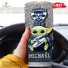Personalized AFL Fremantle Dockers Baby Yoda Gift For Yoda Fans Tumbler