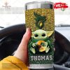 Personalized CFL HAMILTON TIGER CATS Yoda Gift For Yoda Fans Tumbler