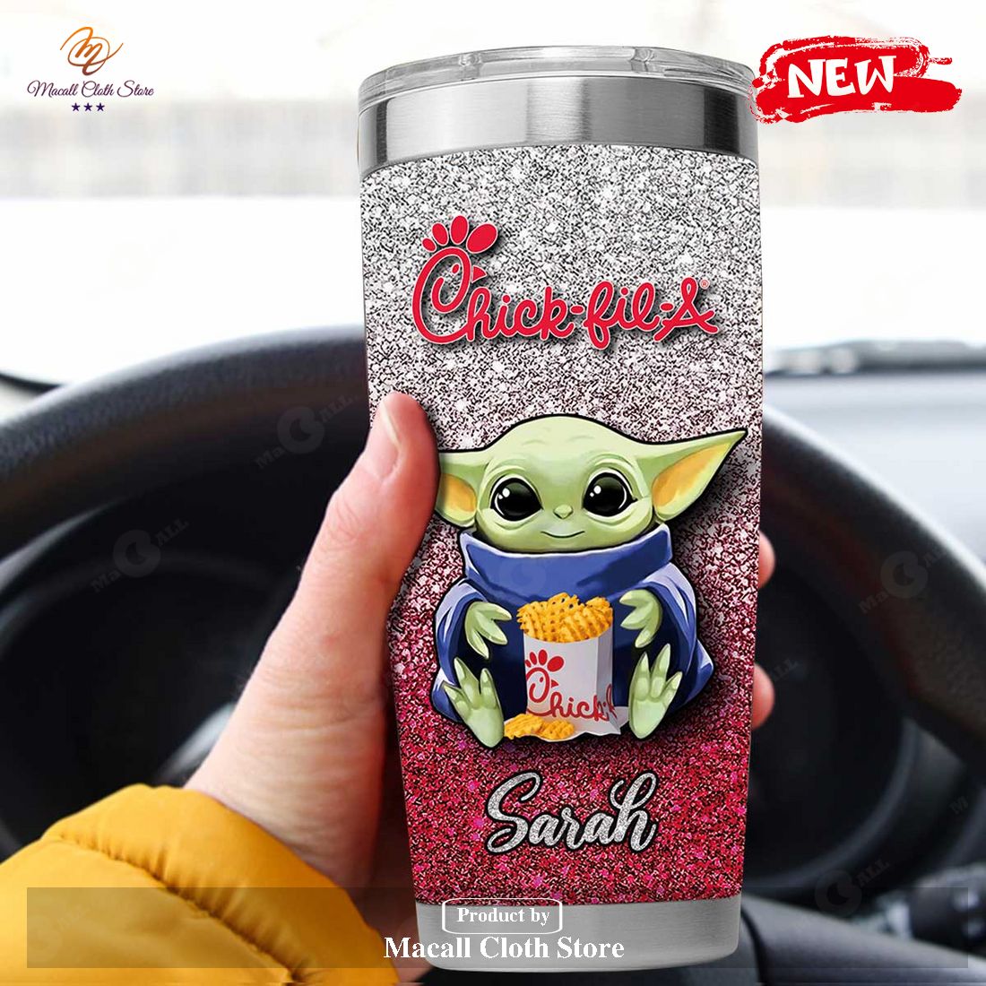 Personalized Chick Fil A Baby Yoda Gift For Yoda Fans Tumbler Personalized Chick Fil A Baby Yoda Gift For Yoda Fans Tumbler