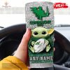 Personalized IRFU IRELAND Rugby Baby Yoda Gift For Yoda Fans Tumbler