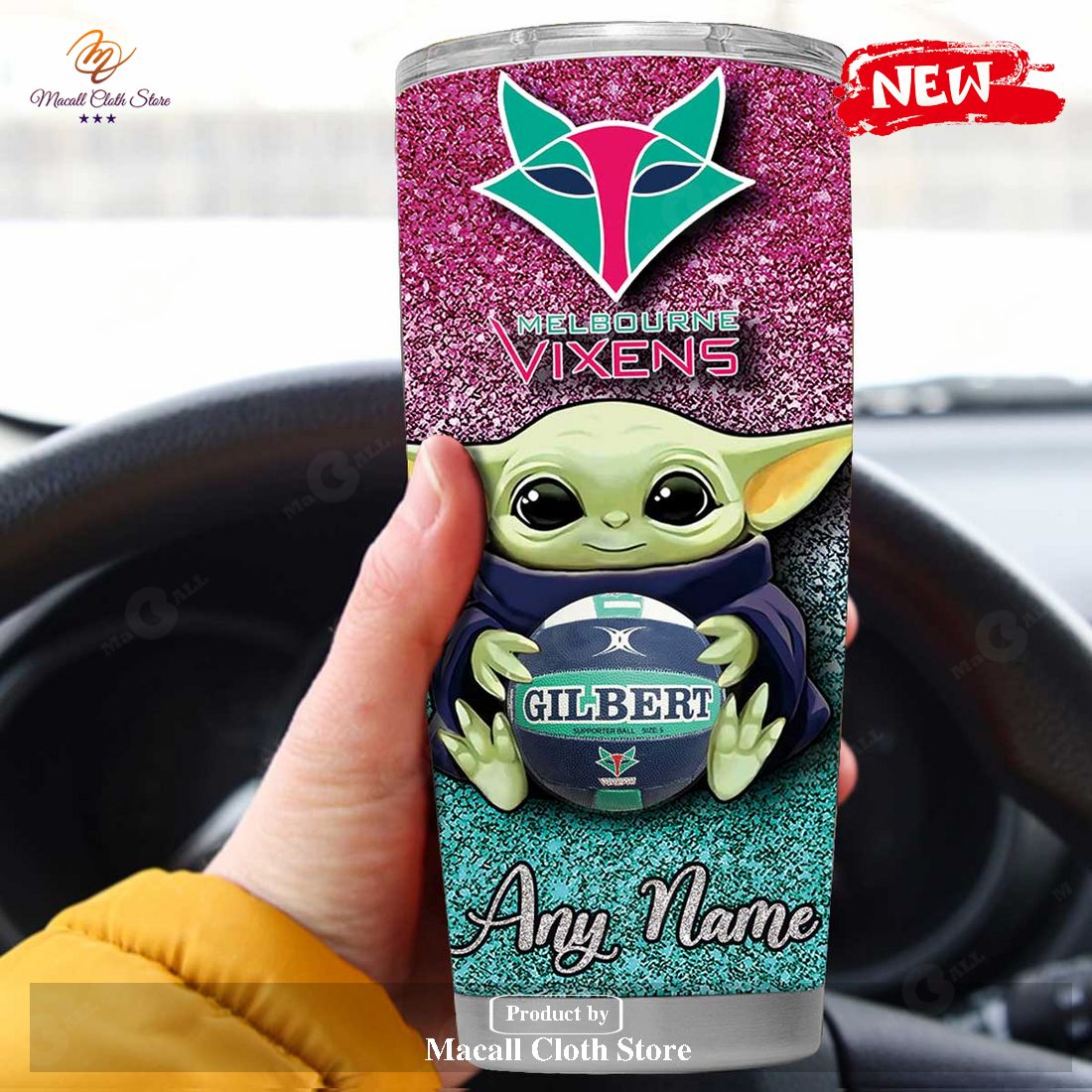 Personalized Melbourne Vixens Yoda Gift For Yoda Fans Tumbler