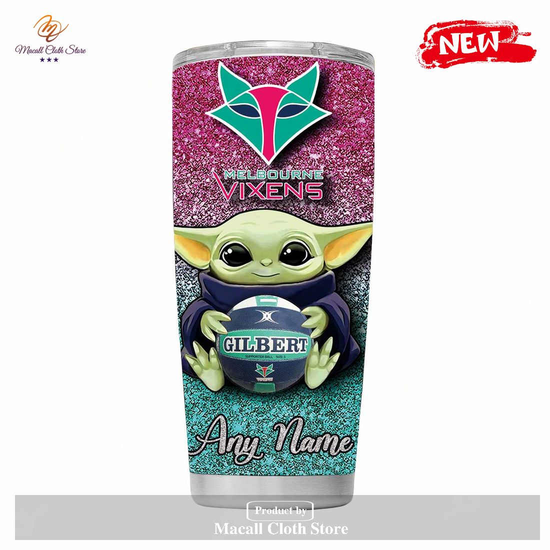 Personalized Melbourne Vixens Yoda Gift For Yoda Fans Tumbler Personalized Melbourne Vixens Yoda Gift For Yoda Fans Tumbler