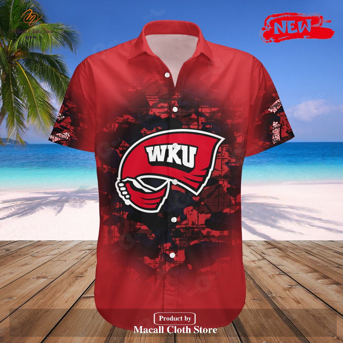 Personalized Western Kentucky Hilltoppers NCAA Camouflage Vintage Hawaiian Shirt and Shorts Personalized Western Kentucky Hilltoppers NCAA Camouflage Vintage Hawaiian Shirt and Shorts