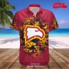 Personalized Wisconsin Badgers NCAA Basketball Net Grunge Pattern Hawaiian Shirt and Shorts