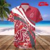 Washington State Cougars NCAA Grunge Polynesian Tattoo Hawaiian Shirt and Shorts