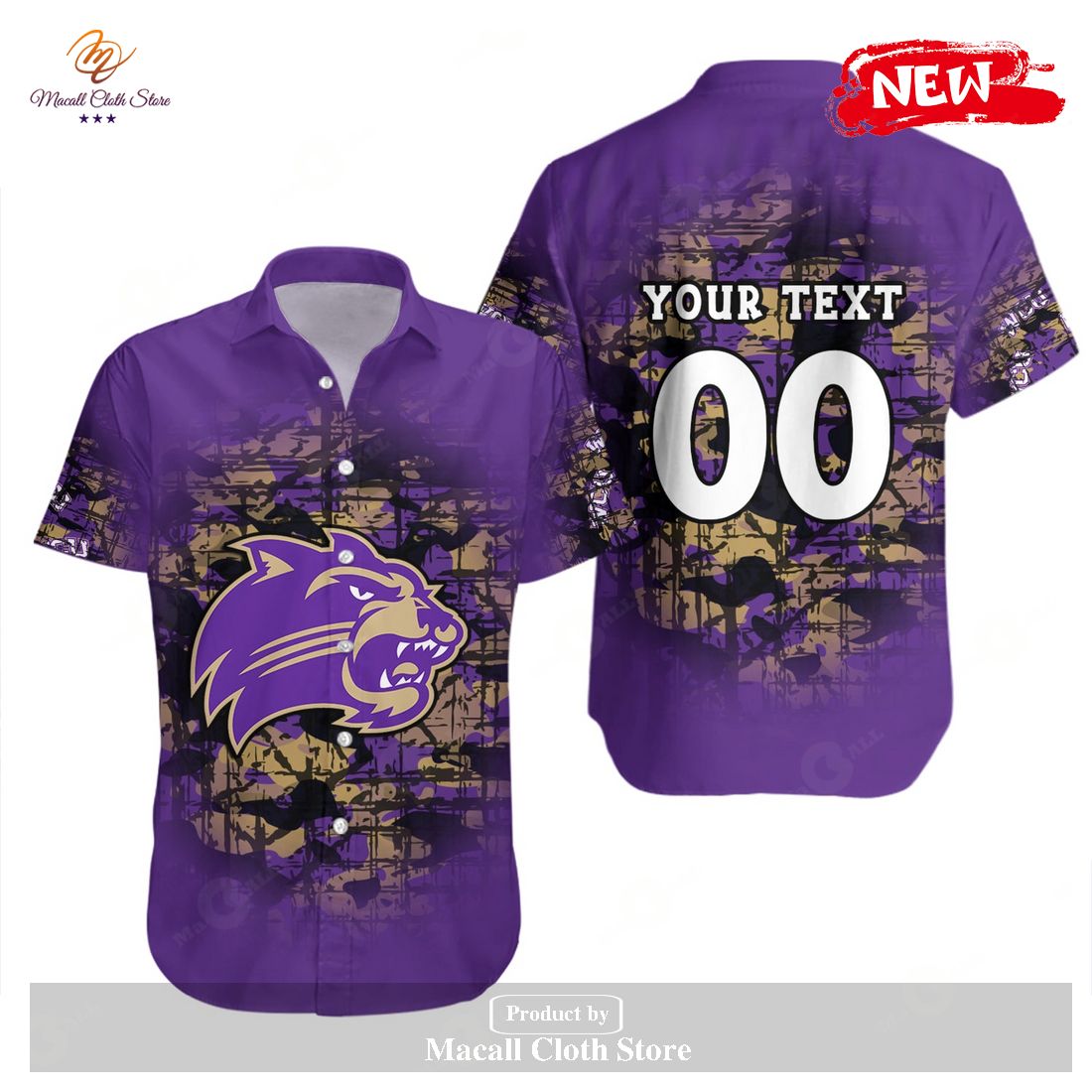 Western Carolina Catamounts NCAA Camouflage Vintage Hawaiian Shirt and Shorts