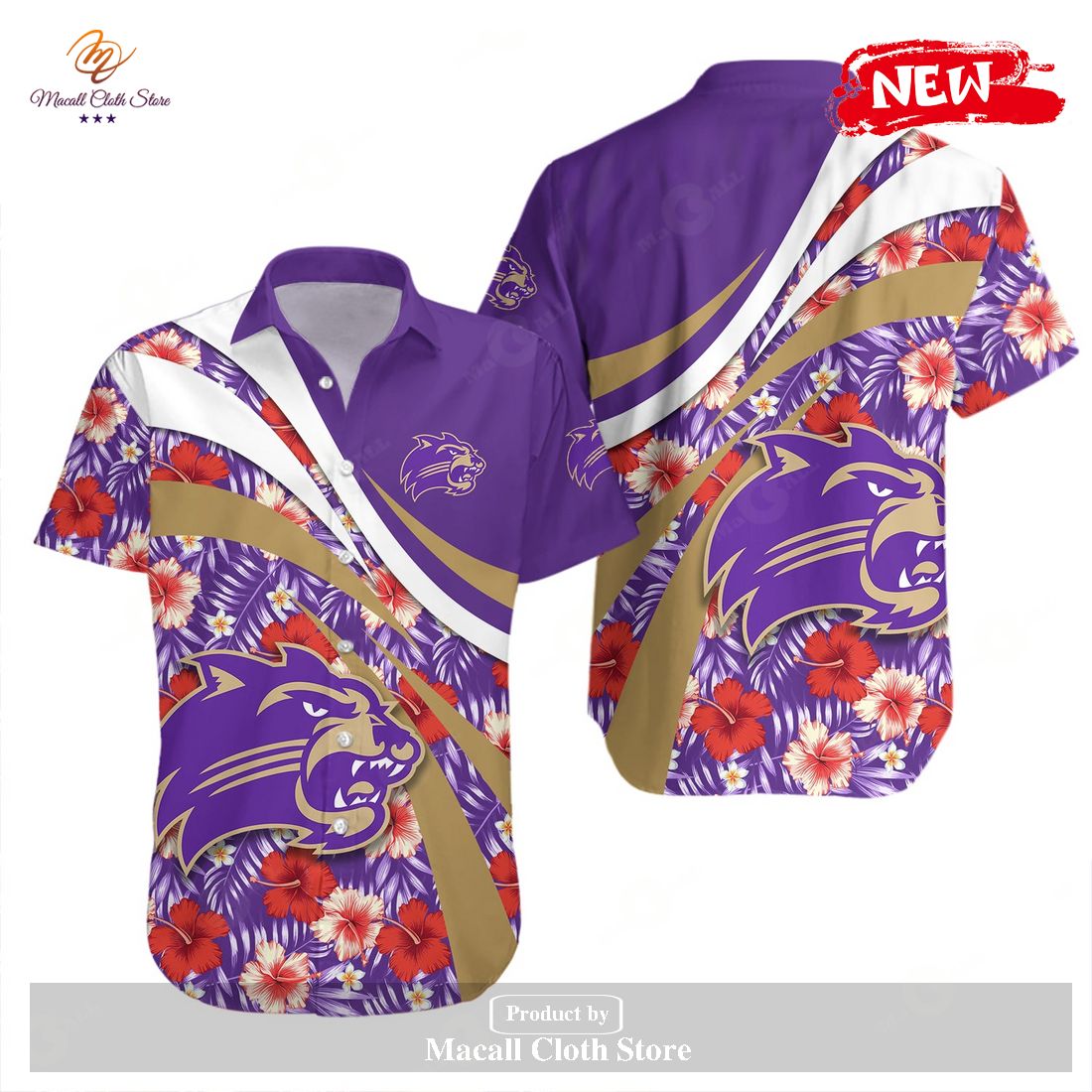 Western Carolina Catamounts NCAA Hibiscus Sport Style Hawaiian Shirt and Shorts