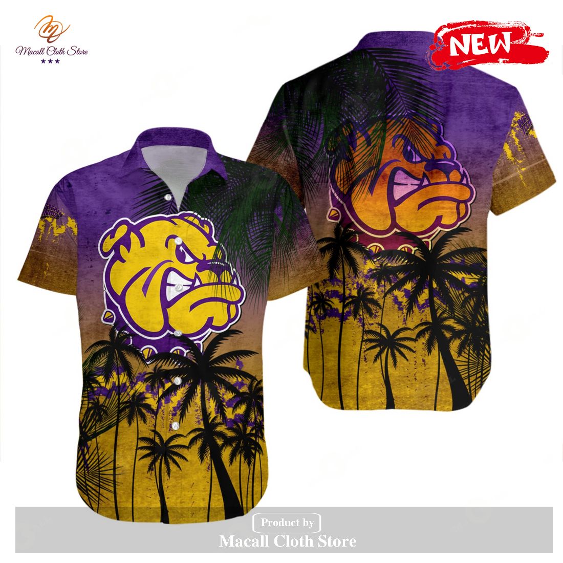 Western Illinois Leathernecks NCAA Coconut Tree Tropical Grunge Hawaiian Shirt and Shorts