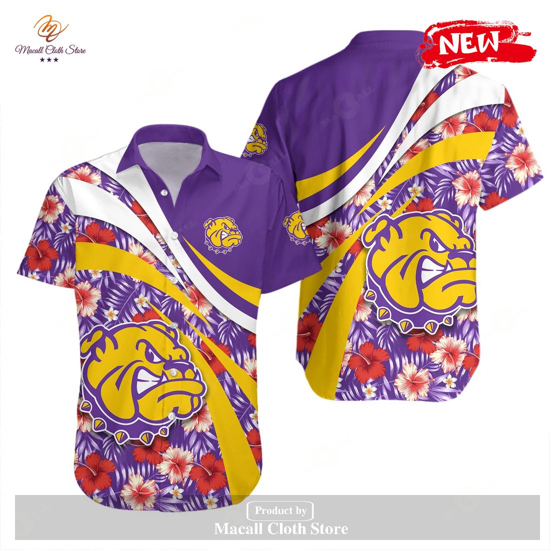 Western Illinois Leathernecks NCAA Hibiscus Sport Style Hawaiian Shirt and Shorts