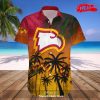 Winthrop Eagles NCAA Flame Ball Style Hawaiian Shirt and Shorts