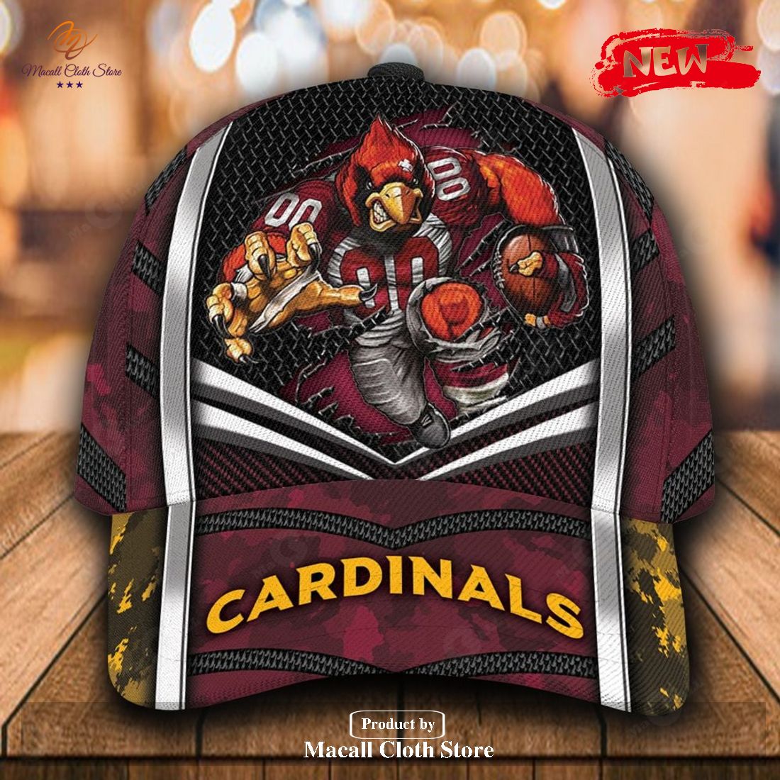 Arizona Cardinals Baby Yoda All Over Print 3D Classic Cap –