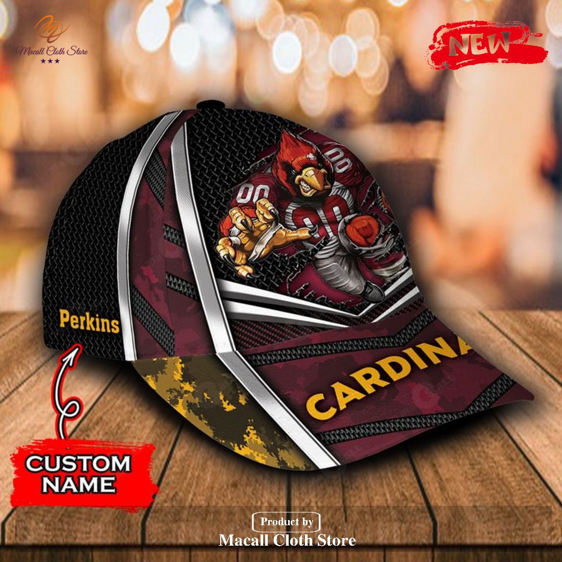 Personalized Name NFL Arizona Cardinals Sports Design For Fan Classic Cap