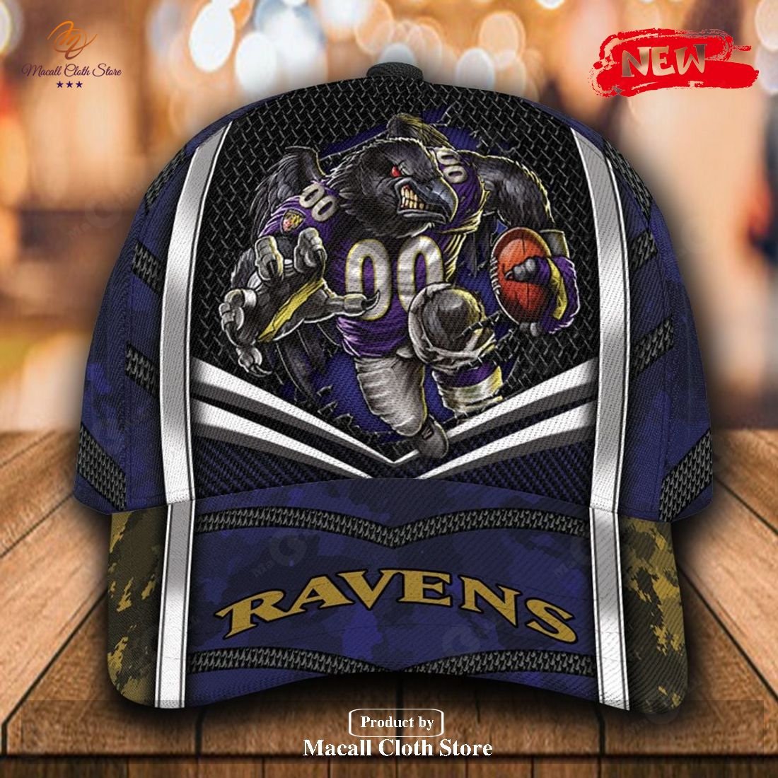 Baltimore Ravens Personalized NFL Classic Cap 3D Gift For Fans