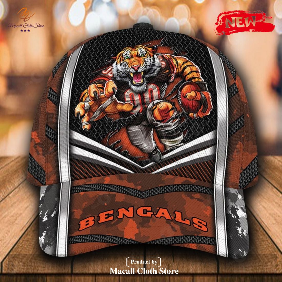 Personalized Name NFL Cincinnati Bengals Sports Design For Fan Classic Cap