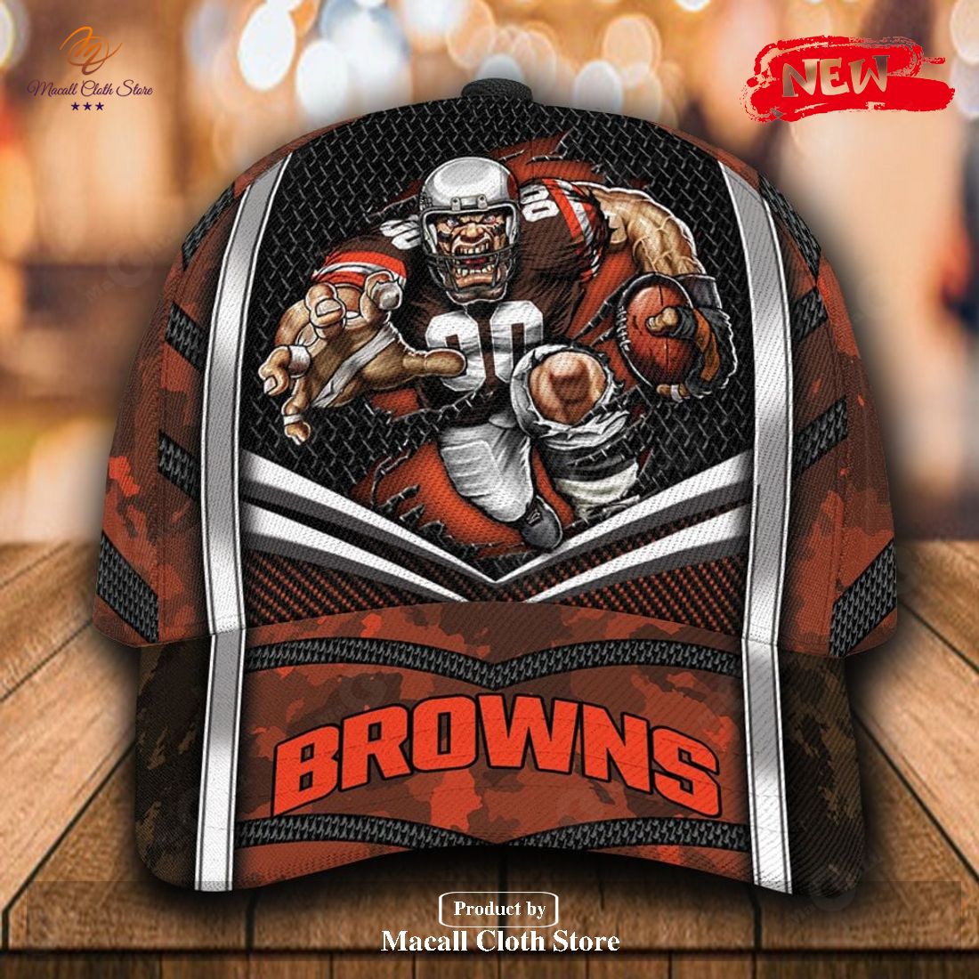 Personalized Name NFL Cleveland Browns Sports Design For Fan Classic Cap