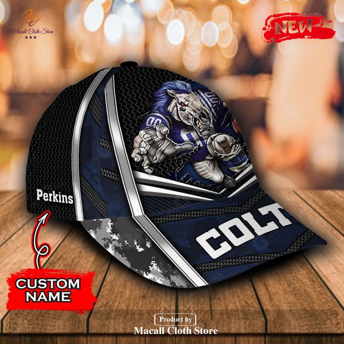 Personalized Name NFL Indianapolis Colts Sports Design For Fan Classic Cap