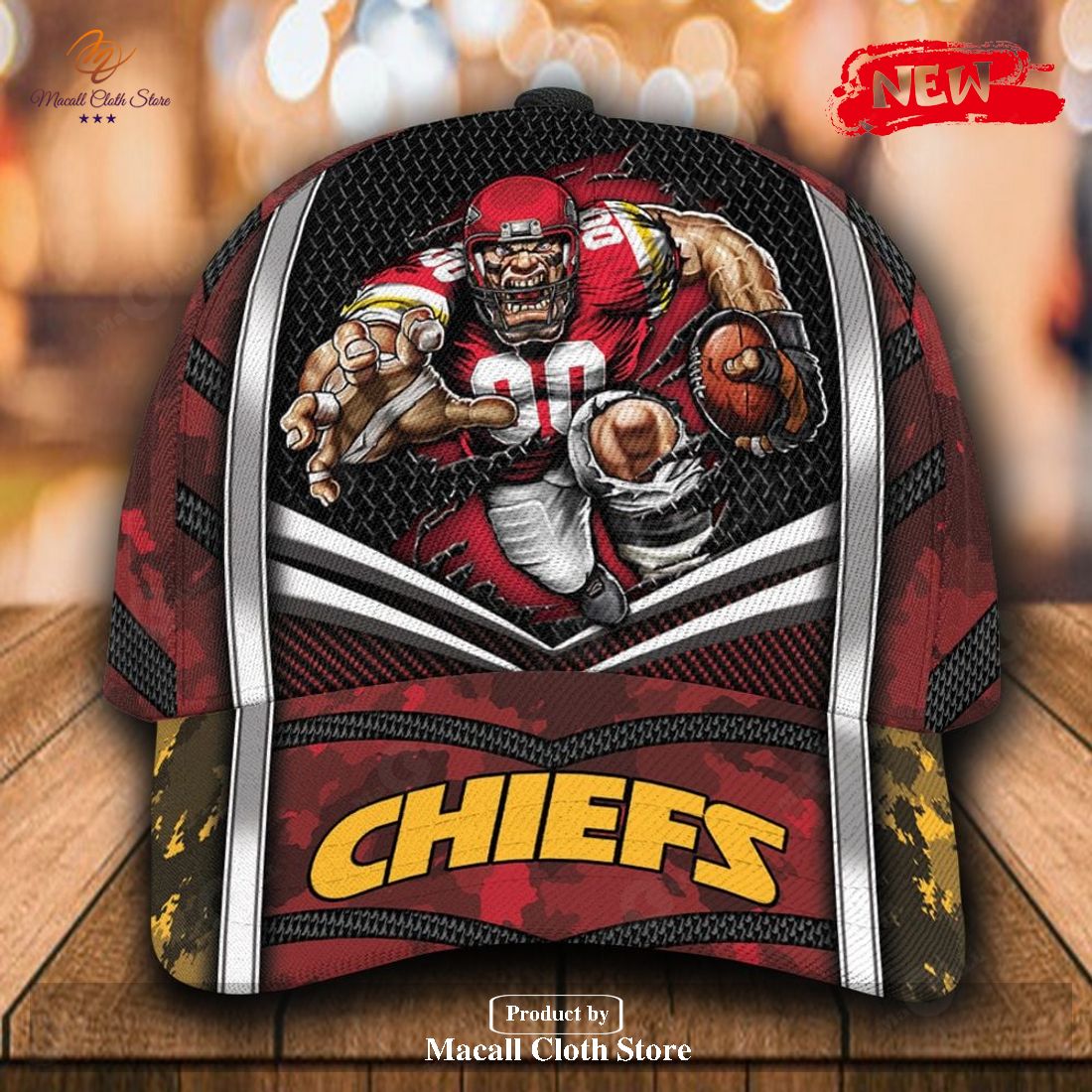 Personalized Name NFL Kansas City Chiefs Sports Design For Fan Classic Cap