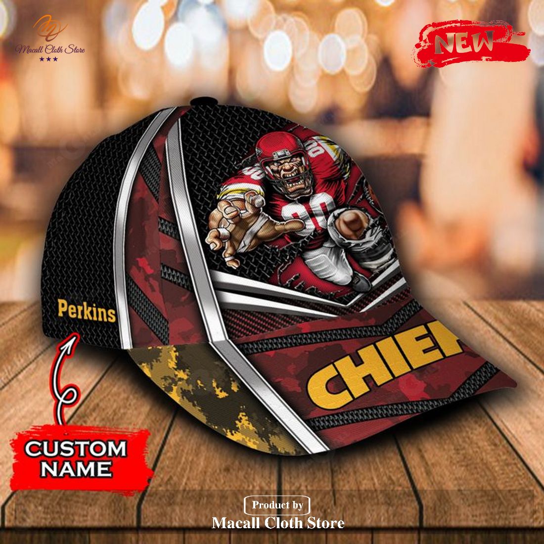 Personalized Name NFL Kansas City Chiefs Sports Design For Fan Classic Cap