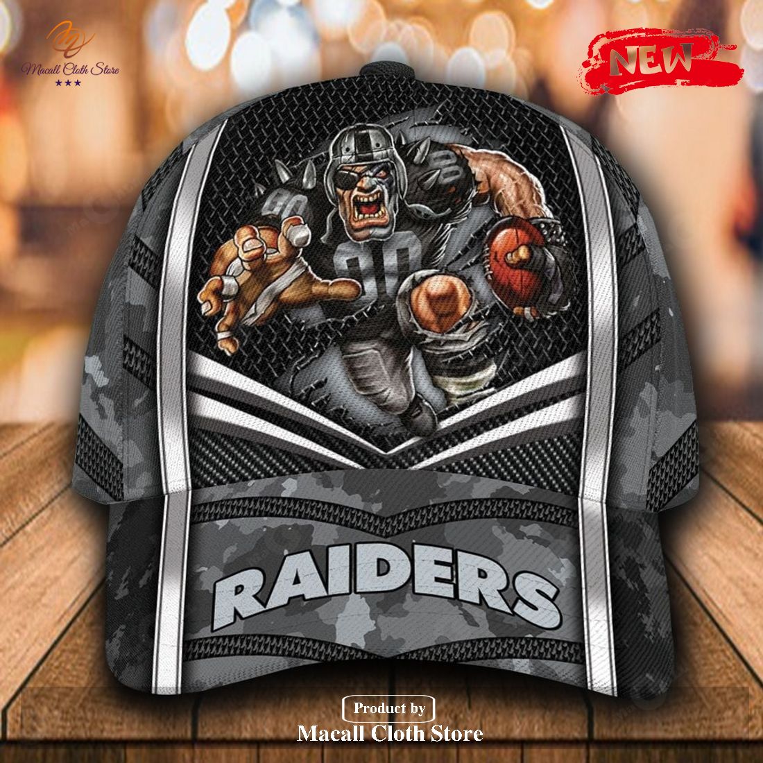 Personalized Name NFL Las Vegas Raiders Sports Design For Fan Classic Cap