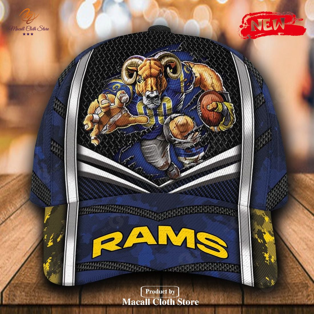 Personalized Name NFL Los Angeles Rams Sports Design For Fan Classic Cap