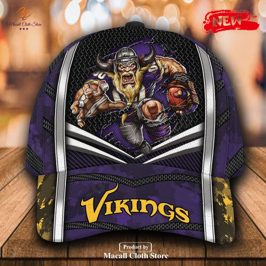 Personalized Name NFL Minnesota Vikings Sports Design For Fan Classic Cap