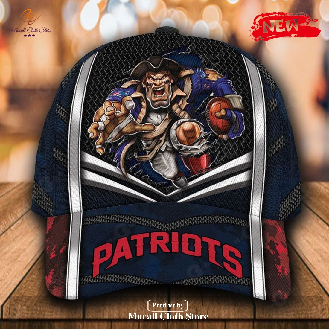 Personalized Name NFL New England Patriots Sports Design For Fan Classic Cap