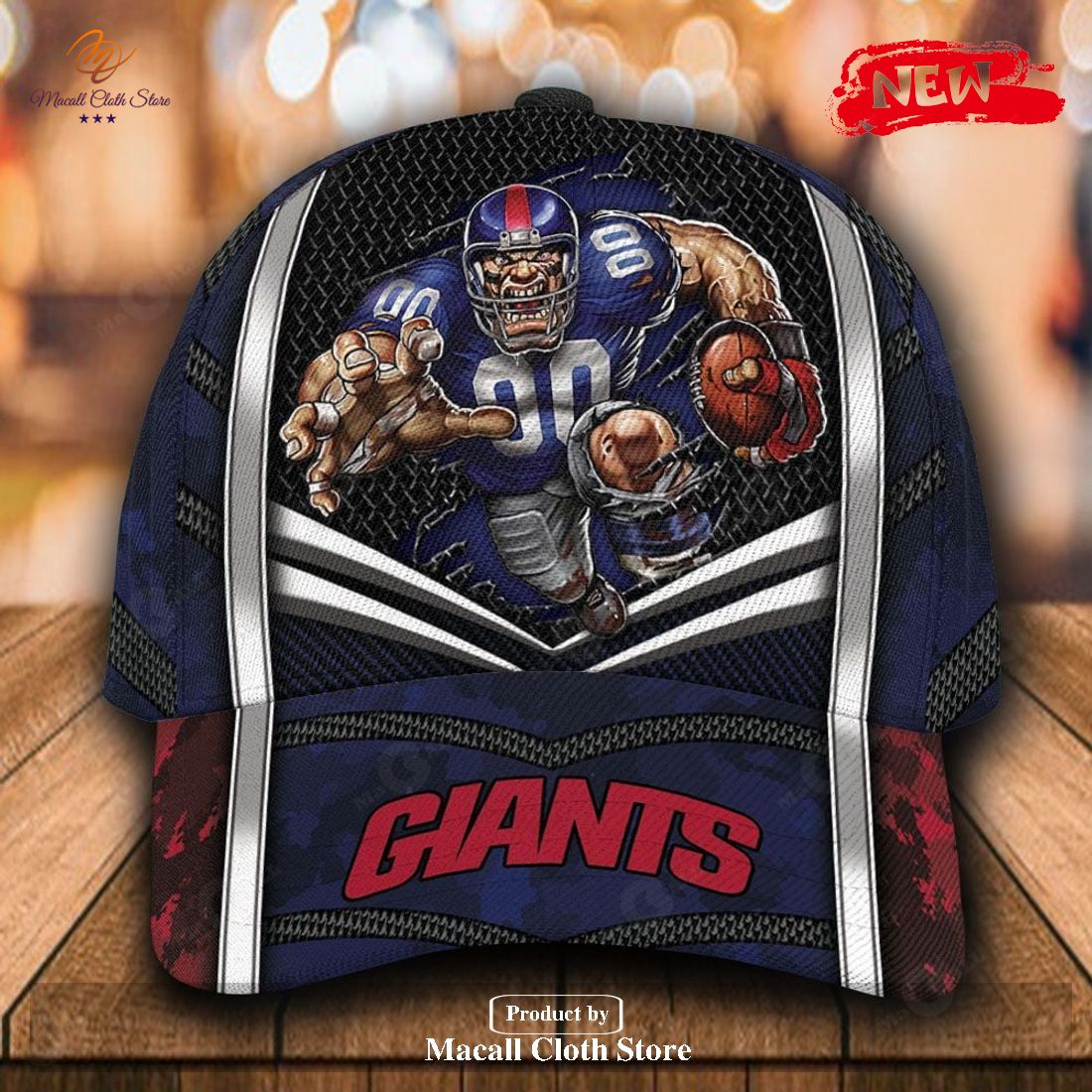 Personalized Name NFL New York Giants Sports Design For Fan Classic Cap