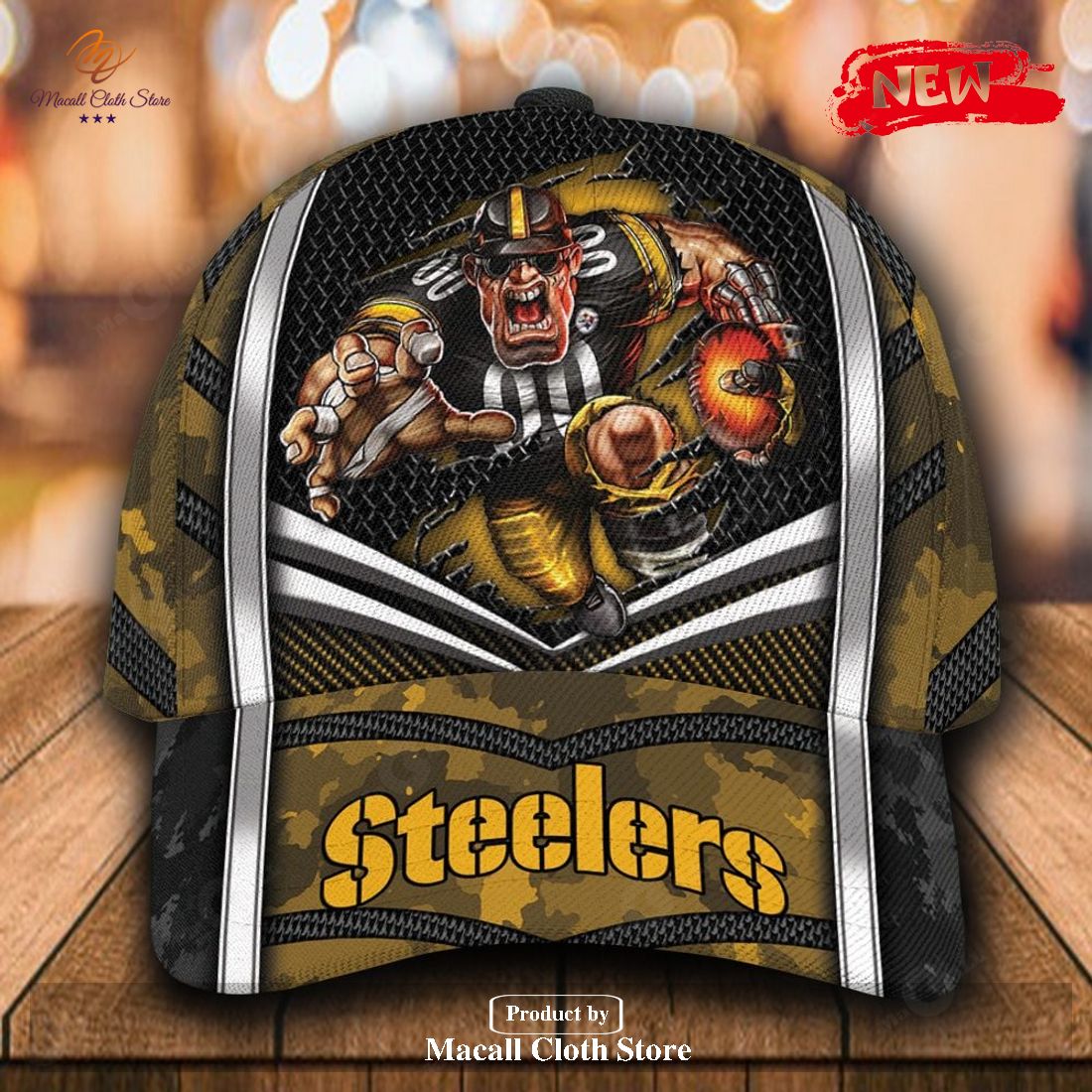 Personalized Name NFL Pittsburgh Steelers Sports Design For Fan Classic Cap