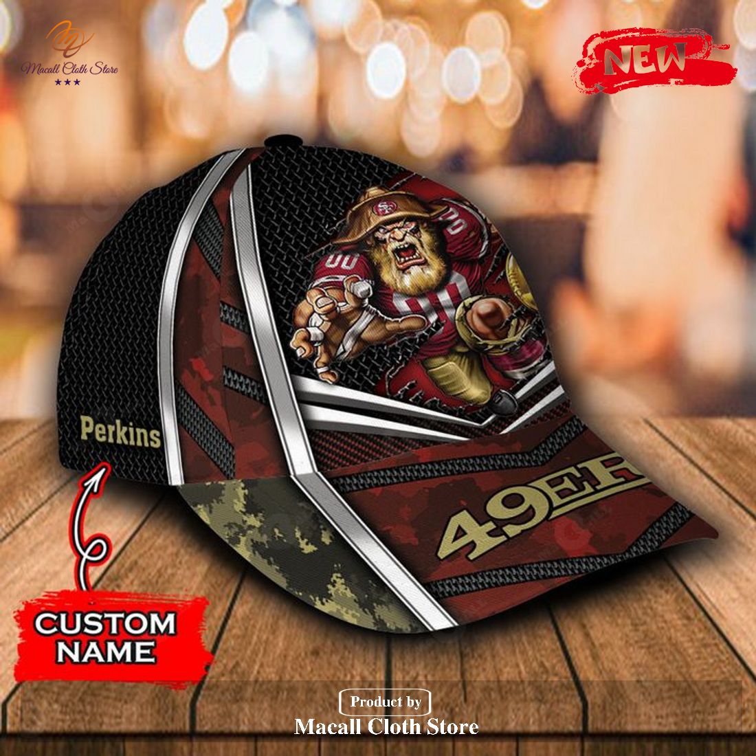 Personalized Name NFL San Francisco 49ers Sports Design For Fan Classic Cap