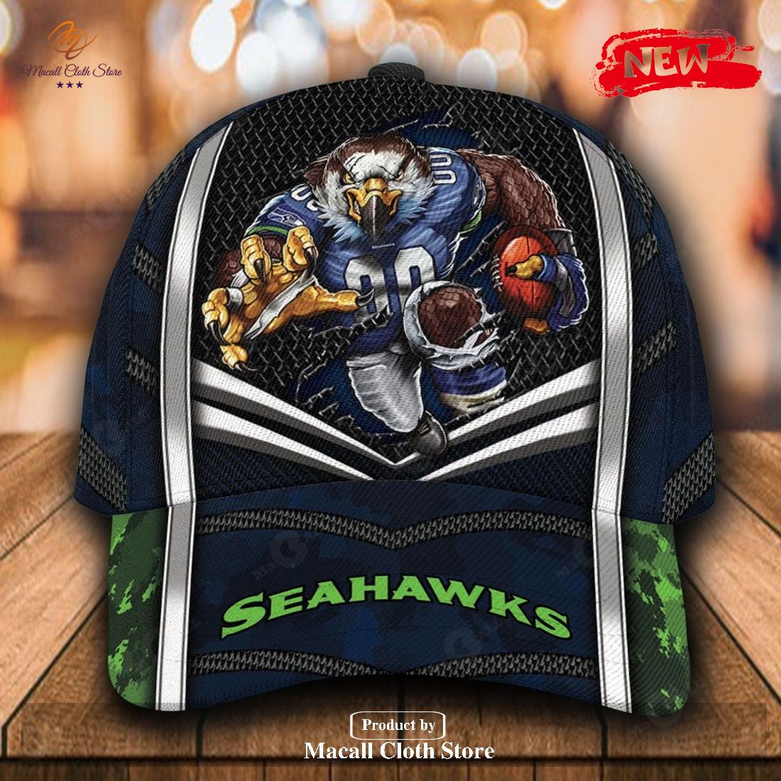 Personalized Name NFL Seattle Seahawks Sports Design For Fan Classic Cap