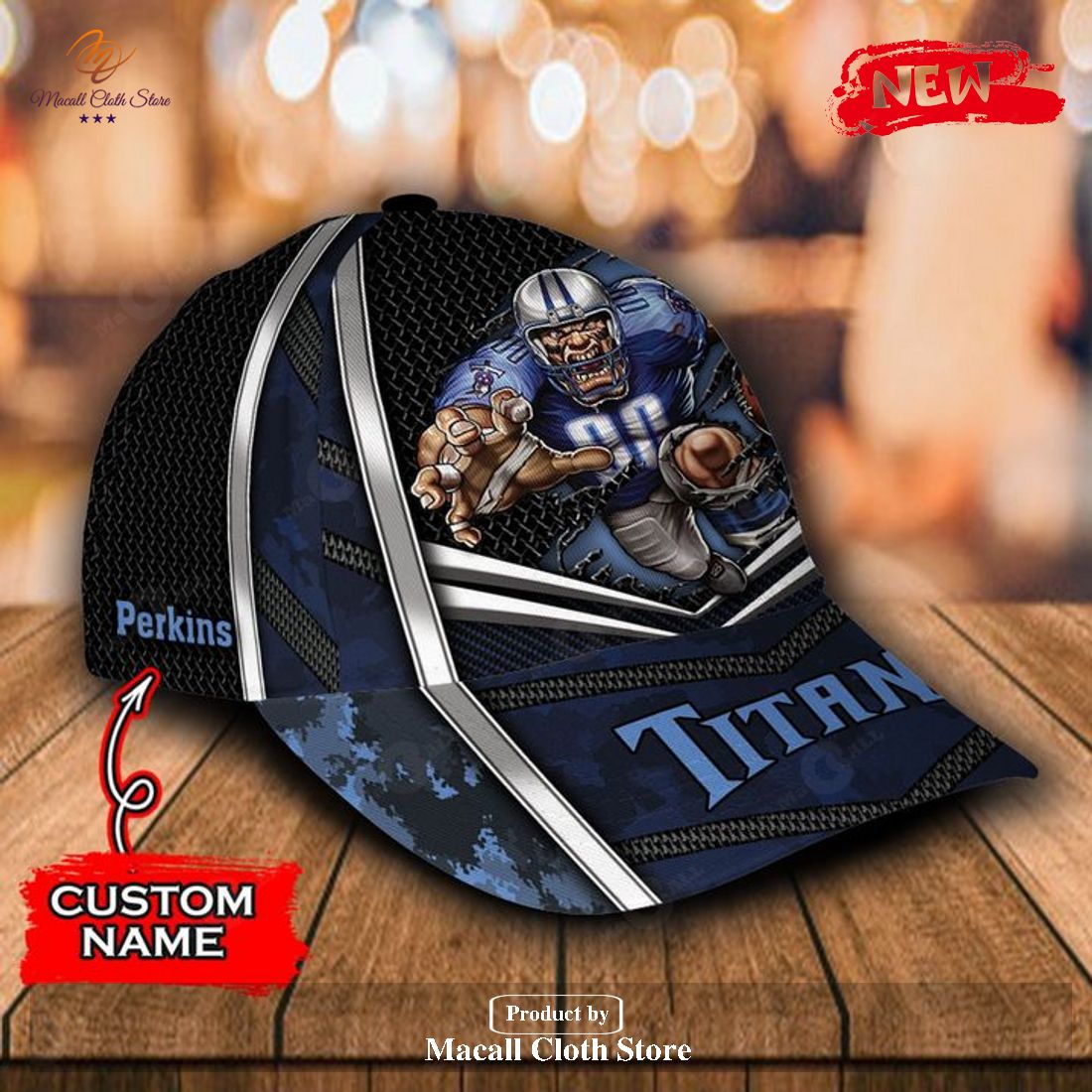 Personalized Name NFL Tennessee Titans Sports Design For Fan Classic Cap
