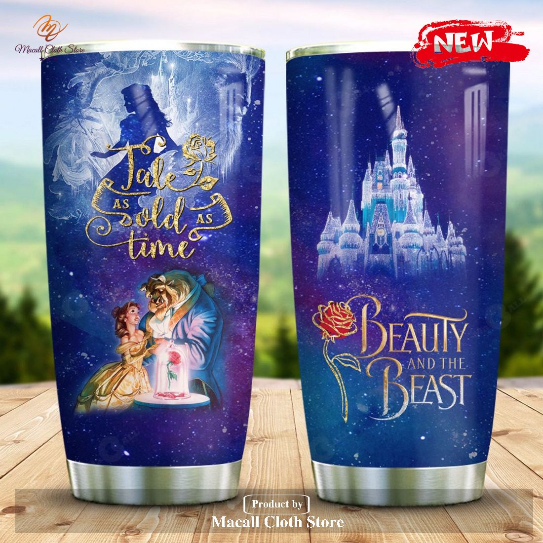 Disney Beauty And The Beast Take As Old As Time Tumblers Disney Beauty And The Beast Take As Old As Time Tumblers