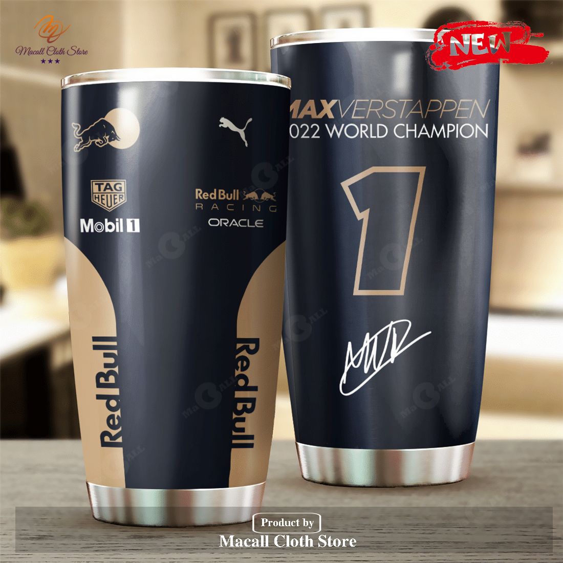 Max Verstappen x Red Bull Racing F1 World Championship Tumbler Max Verstappen x Red Bull Racing F1 World Championship Tumbler