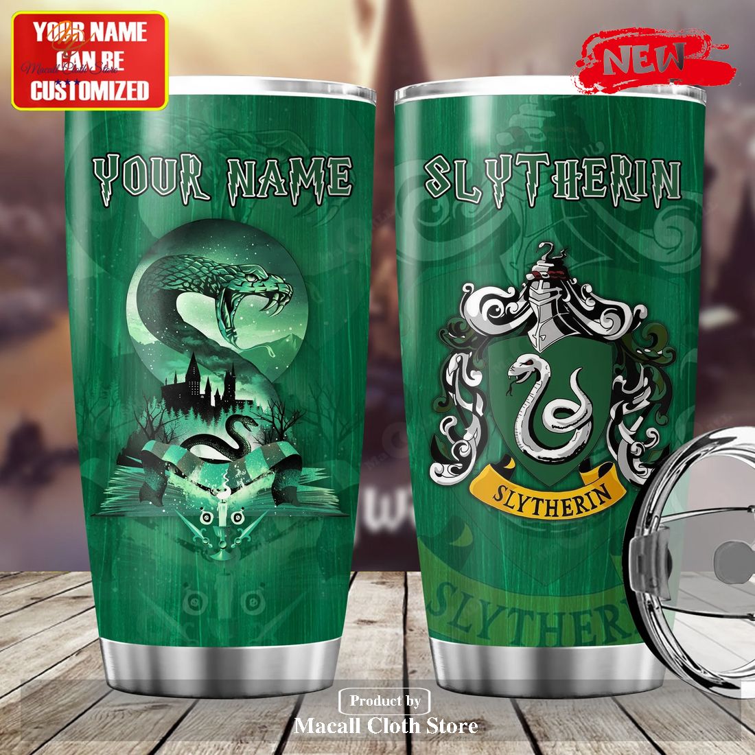 Personalized Name Hogwarts Slytherin Harry Potter Tumbler Personalized Name Hogwarts Slytherin Harry Potter Tumbler