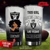 Personalized Name This Girl Loves Jesus And Baltimore Ravens NFL Football Teams Tumbler Cup