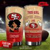 Personalized Name This Girl Loves Jesus And Philadelphia Eagles NFL Football Teams Tumbler Cup