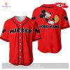 Personalized Chilling Minnie Mouse Disney All Over Print Blue Baseball Jersey