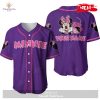 Personalized Chilling Minnie Mouse Disney Red Design All Over Print Baseball Jersey