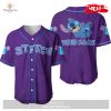 Personalized Happy Stitch Disney All Over Print Pink Design Baseball Jersey