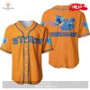 Personalized Happy Stitch Disney All Over Print Purple Baseball Jersey