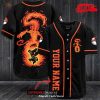 Personalized Incineroar Pokemon Black Design Baseball Jersey