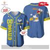 Personalized Dopey Dwarf Snow White Playing Baseball All Over Print Black Baseball Jersey