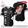 Personalized Eeyore Disney Playing Baseball All Over Print Black Design Baseball Jersey