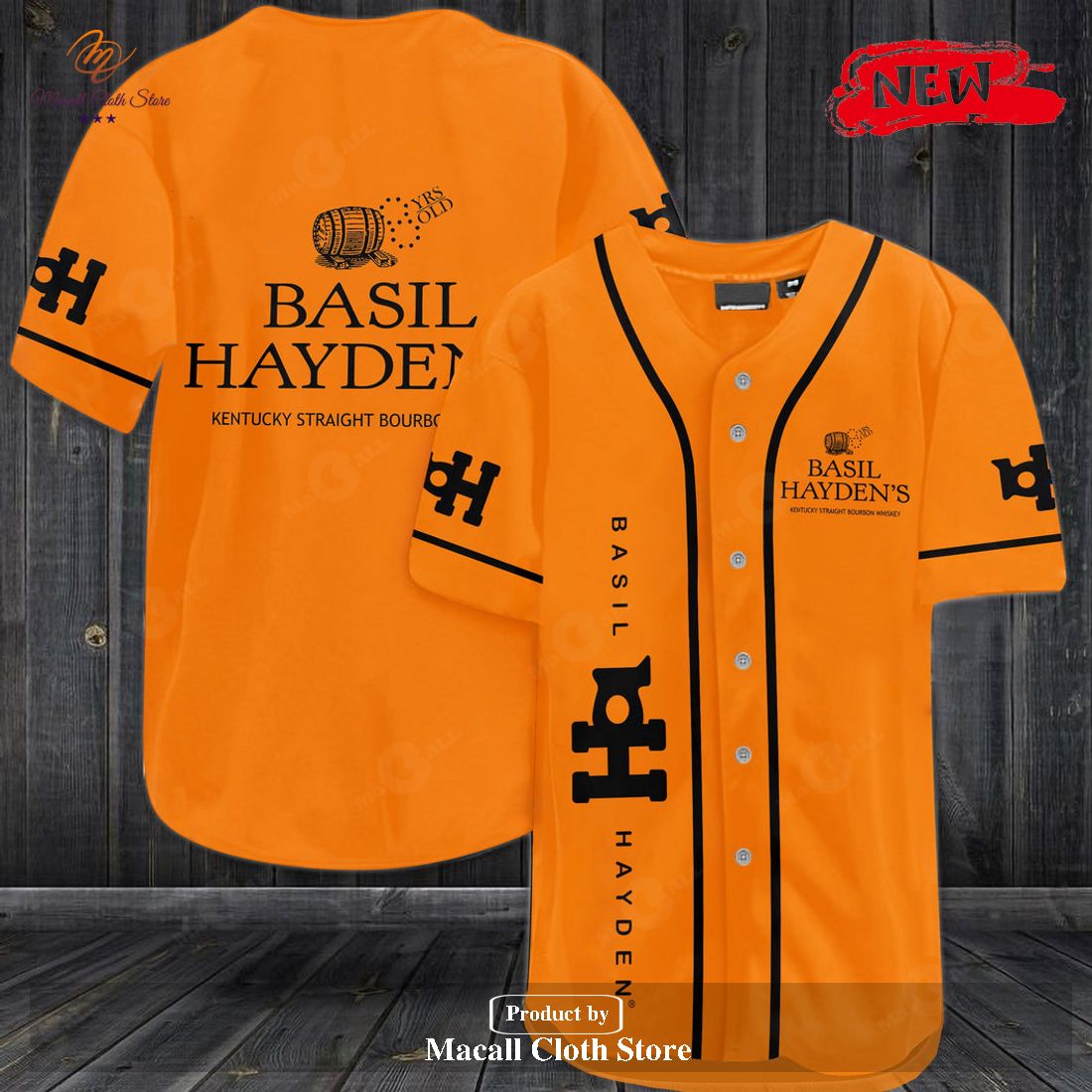 Basil Hayden’s Orange Baseball Jersey
