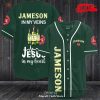 Jameson Irish Whiskey USA Flag Skull All Over Print 3D Dark Green Baseball Jersey